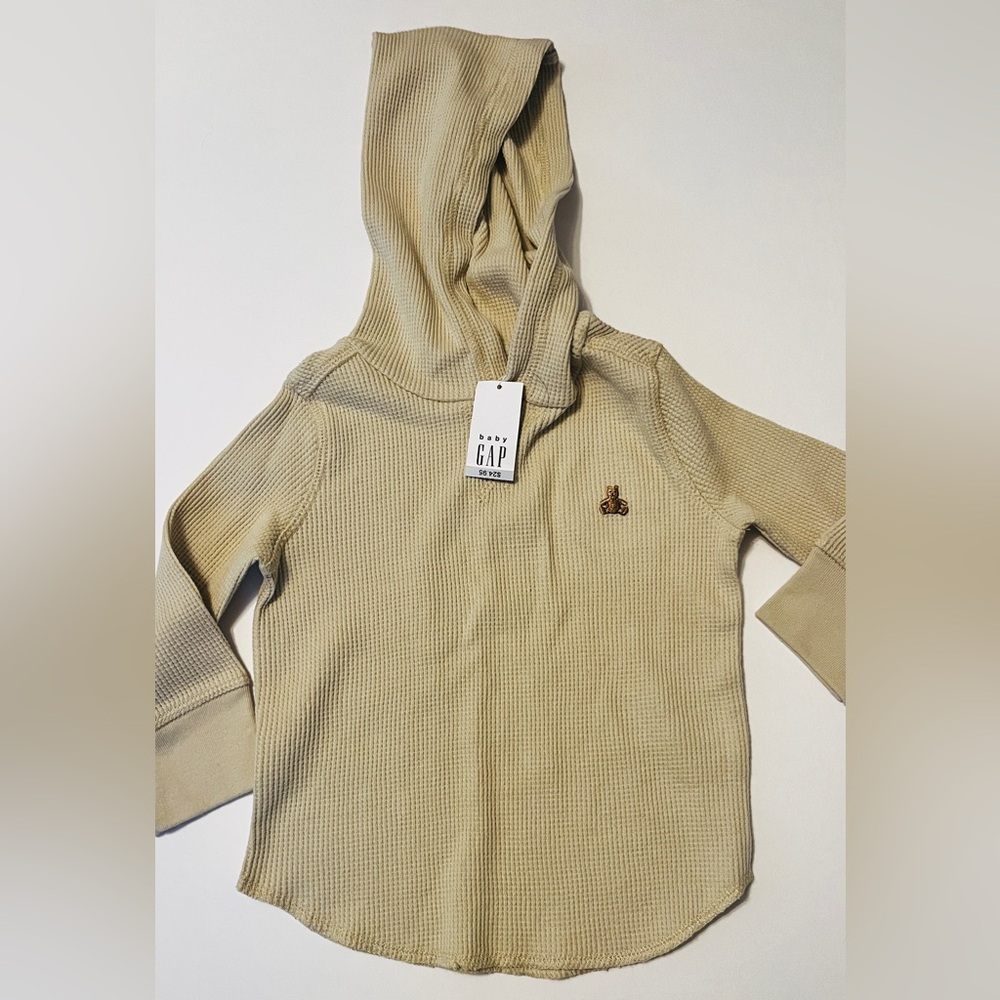 Baby gap waffle knit hoodie NWT